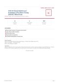  NUR 253 MENTAL HEALTH EXAM 1 FOUNDATIONS OF PSYCHIATRIC NURSING Actual Exam 2026&sol;2027 &ndash; Complete Exam-Style Questions &vert; 100&percnt; Verified &ndash; Pass Guaranteed &ndash; A&plus; Graded