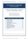 Ivy Tech APHY 101 Final Exam 2026&sol;2027 &vert; 100 Real Q&A &vert; Anatomy & Physiology I &vert; A&plus; Graded&NewLine;&NewLine;