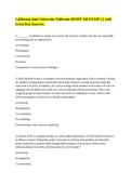 California State University-Fullerton MGMT 340 EXAM 1 &vert;&vert; with Error-free Answers&period;