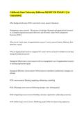 California State University-Fullerton MGMT 339 EXAM 1 &vert;&vert; A&plus; Guaranteed&period;