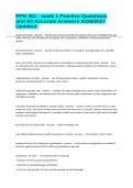 PPN 301 - week 1 Practice Questions and All Accurate Answers 2026&sol;2027 Updated&period;