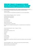 PPN 301 -Week 3&colon; Pregnancy at Risk&colon; Social & Physiological Factors -Practice Test Questions All Answered Correctly&period;