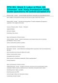 PPN 301 -Week 5&colon; Labor at Risk&comma; 4th Trimester  and  Early Postpartum Study Guide Questions All Solved &lpar;Graded A&plus;&rpar;&NewLine;&NewLine;