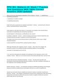 PPN 301- Midterm &num;2- Week 7 Practice Test Questions With 100&percnt; Correct Answers 2026 Updated&period;