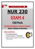 Galen NUR 230 Exam 4 OB&sol;Peds &ndash; &lpar;2026&rpar; Actual Questions & Answers &lpar;Guarantee Pass&rpar;