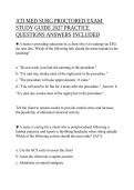 ATI Med Surg Proctored Exam Study Guide 2027 &vert; Practice Questions & Answers &vert; 2027&sol;2028