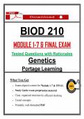 BIOD 210 Exam Portage Learning Genetics &ndash; &lpar;2026&rpar; Tested Questions & Rationales