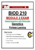 Pass BIOD 210 Module 2 Exam &ndash; Portage Learning Genetics &lpar;2026&rpar; Questions & Rationales