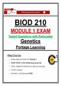 BIOD 210 Module 1 Genetics Exam &lpar;2026&rpar; &ndash; Portage Learning Actual Questions & Answers