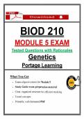 BIOD 210 Module 5 Genetics Exam &lpar;2026&rpar; &ndash; Portage Learning Actual Questions with Verified Answers &vert; Take & Pass the Exam