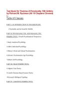 Test Bank f&ouml;r The&ouml;ries &ouml;f Pers&ouml;nality 10th Editi&ouml;n &NewLine;by Richard M&period; Ryckman &lpar;All 18 Chapters C&ouml;vered&rpar; 