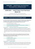 NURS 6531 FINAL EXAM WEEK 11 2026&sol;2027 &vert; Adult Primary Care Questions & Answers &vert; Already Graded A &vert; Pass Guaranteed&NewLine;&NewLine;