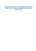 NCCCO Core Exam 2027 &vert; 100 Practice Questions with Detailed Verified Answers &vert; Latest Study Guide for Success