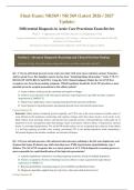 NR 569 MIDTERM & FINAL EXAM STUDY BUNDLE 2026&sol;2027 &vert; Differential Diagnosis Acute Care Practicum Week 1-8 Complete Reviews &vert; Verified Q&A &vert; Chamberlain &vert; Pass Guaranteed - A&plus; Graded