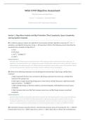 WGU C949 OBJECTIVE ASSESSMENT 2026&sol;2027 &vert; Data Structures and Algorithms I Version 1 &vert; Verified Questions & Answers &vert; Grade A &vert; Pass Guaranteed&NewLine;&NewLine;