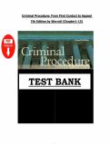 Criminal Procedure 7th Edition Essential Chapters 1&ndash;15 Exam &lpar;2026&rpar; &ndash; Worrall Test Bank Questions with Verified Answers &vert; Take & Pass the Exam