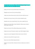 Chamberlain University-Illinois NR 283 Pathophysiology Exam 1 &vert;&vert; Questions and Correct Detailed Answers&period;