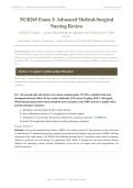 NUR 265 EXAM 3 REVIEW 2026&sol;2027 &vert; Advanced Med-Surg Questions & Verified Answers &vert; Galen &vert; 100&percnt; Correct &vert; Pass Guaranteed - A&plus; Graded&NewLine;&NewLine;