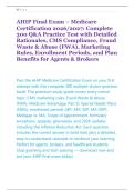 AHIP Final Exam &ndash; Medicare &NewLine;Certification 2026&sol;2027&colon; Complete &NewLine;300 Q&A Practice Test with Detailed &NewLine;Rationales&comma; CMS Compliance&comma; Fraud &NewLine;Waste & Abuse &lpar;FWA&rpar;&comma; Marketing &NewLine;Rules&comma; Enrollment Periods&comma; and Plan &NewLine;Benefits for Agents & Brokers
