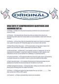 WGU D075 IT COMPREHENSIVE QUESTIONS AND ANSWERS SET A&period;pdf
