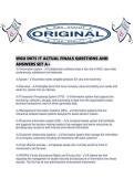 WGU D075 IT ACTUAL FINALS QUESTIONS AND ANSWERS SET A&period;pdf