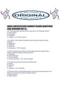 AMCA CERTIFICATION CORRECT EXAMS QUESTIONS AND ANSWERS SET A&period;pdf