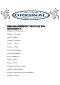 AMCA EVALUATION TEST QUESTIONS AND ANSWERS SET A&period;pdf