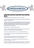 AMCA MED ASSISTANT QUESTIONS AND ANSWERS SET A&period;pdf
