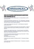 NUR 2474 PHARM COMPREHENSIVE QUESTIONS AND ANSWERS SET A&period;pdf