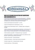 NUR 2474 PHARM EVALUATION SET QUESTIONS AND ANSWERS SET A&period;pdf