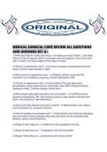 MEDICAL SURGICAL CORE REVIEW ALL QUESTIONS AND ANSWERS SET A&period;pdf