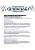 MEDICAL SURGICAL CERT COMPREHENSIVE QUESTIONS AND ANSWERS SET A&period;pdf
