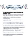 NR 567 COMPREHENSIVE EXAM QUESTIONS AND ANSWERS SET A&period;pdf