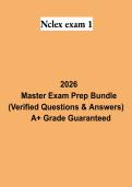 NCLEX Exam 1 PDF &vert; NCLEX-PN Practice Questions&comma; Answers & Nursing Exam Study Guide 2026