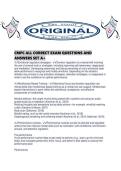 CMPC ALL CORRECT EXAM QUESTIONS AND ANSWERS SET A&period;pdf