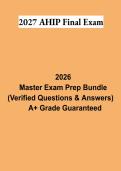 2027 AHIP Final Exam PDF &vert; Medicare Certification Study Guide&comma; Practice Questions & Exam Review 2027