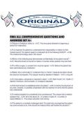 RMA ALL COMPREHENSIVE QUESTIONS AND ANSWERS SET A&period;pdf