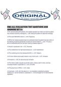 RMA ALL EVALUATION TEST QUESTIONS AND ANSWERS SET A&period;pdf