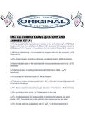 RMA ALL CORRECT EXAMS QUESTIONS AND ANSWERS SET A&period;pdf&NewLine;&NewLine;1&period; Document information