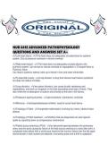 NUR 641E ADVANCED PATHOPHYSIOLOGY QUESTIONS AND ANSWERS SET A&period;pdf