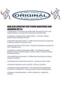 NUR 641E UPDATED TEST PAPER QUESTIONS AND ANSWERS SET A&period;pdf
