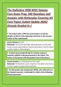 The Definitive WEB WOC Ostomy Care Exam Prep&colon; 300 Questions and Answers with Rationales Covering All Core Topics &lbrack;Latest Update 2026&sol; Already Graded A&plus;&rsqb;