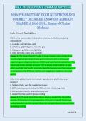 NHA PHLEBOTOMY EXAM QUESTIONS AND &NewLine;CORRECT DETAILED ANSWERS ALREADY &NewLine;GRADED A 2026-2027&period;&comma; Exams of Clinical &NewLine;Medicine 