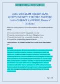 CDEO 2026 EXAM REVIEW EXAM &NewLine;QUESTIONS WITH VERIFIED ANSWERS &NewLine;&lpar;100&percnt; CORRECT ANSWERS&rpar;&comma; Exams of &NewLine;Medicine 