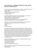 NUR 504 FINAL EXAM &vert; COMPREHENSIVE NURSING STUDY GUIDE&comma; PRACTICE QUESTIONS & ANSWERS 2026&sol;2027