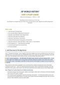 AP World History Unit 2 Study Guide &mdash; Networks of Exchange &lpar;c&period; 1200&ndash;c&period; 1450&rpar;