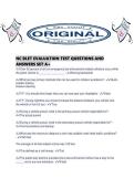 NC BLET EVALUATION TEST QUESTIONS AND ANSWERS SET A&period;pdf