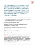 NSG 3160 EXAM 2 &sol;ACTUAL NSG 3160 EXAM 2 HEALTH ASSESSMENT EXAM ACTUAL TEST BANK 2026&sol;2027 PRACTICE QUESTIONS AND STUDY GUIDE COMPLETE ACCURATE EXAM REAL QUESTIONS AND CORRECT VERIFIED ANSWERS WITH DETAILED RATIONALES &lpar;RELIABLE ANSWERS&rpar; CURRENTLY UPDATED