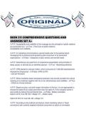 BUSN 311 COMPREHENSIVE QUESTIONS AND ANSWERS SET A&period;pdf