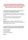 WGU D197 VERSION CONTROL EXAMINATION &NewLine;COMPLETE QUESTIONS AND DETAILED SOLUTIONS &NewLine;LATEST UPDATE THIS YEAR JUST RELEASED 